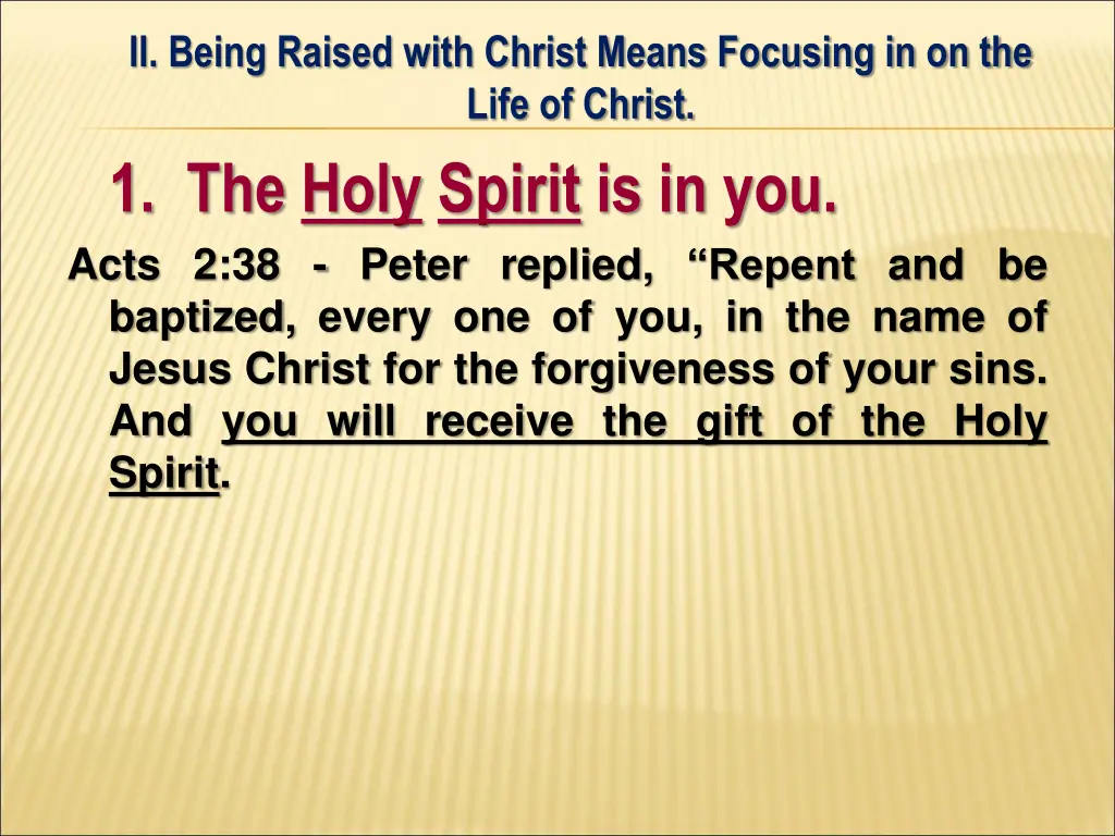 ii being raised with christ means focusing 8