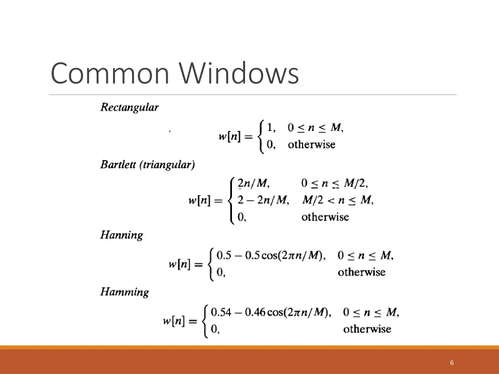 common windows