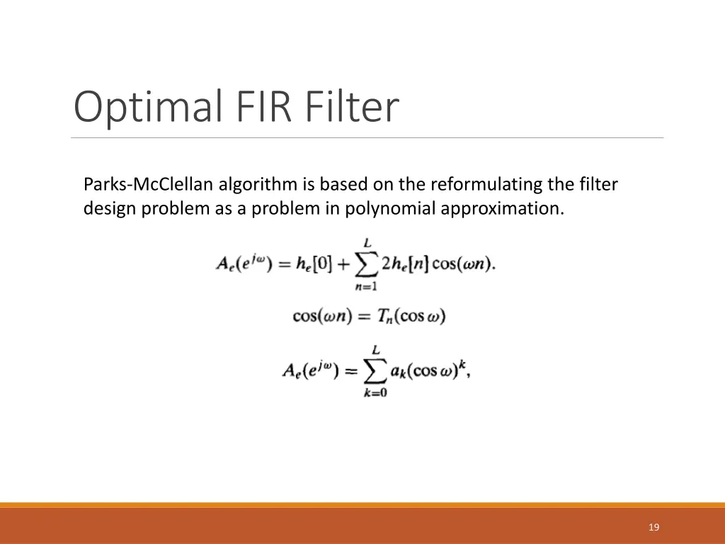 optimal fir filter 2