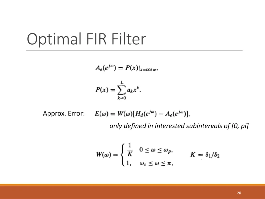 optimal fir filter 3