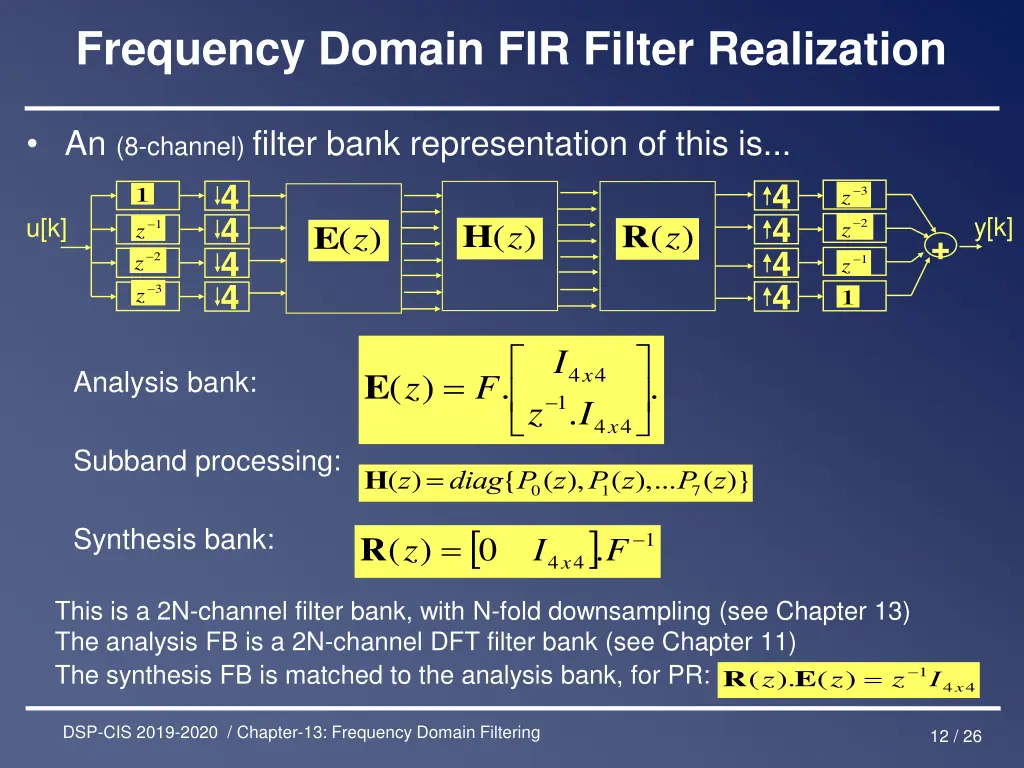 frequency domain fir filter realization 8