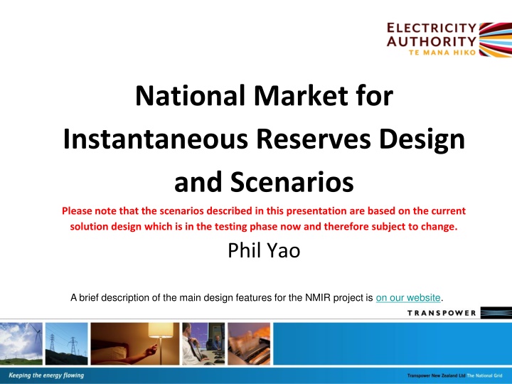 national market for instantaneous reserves design