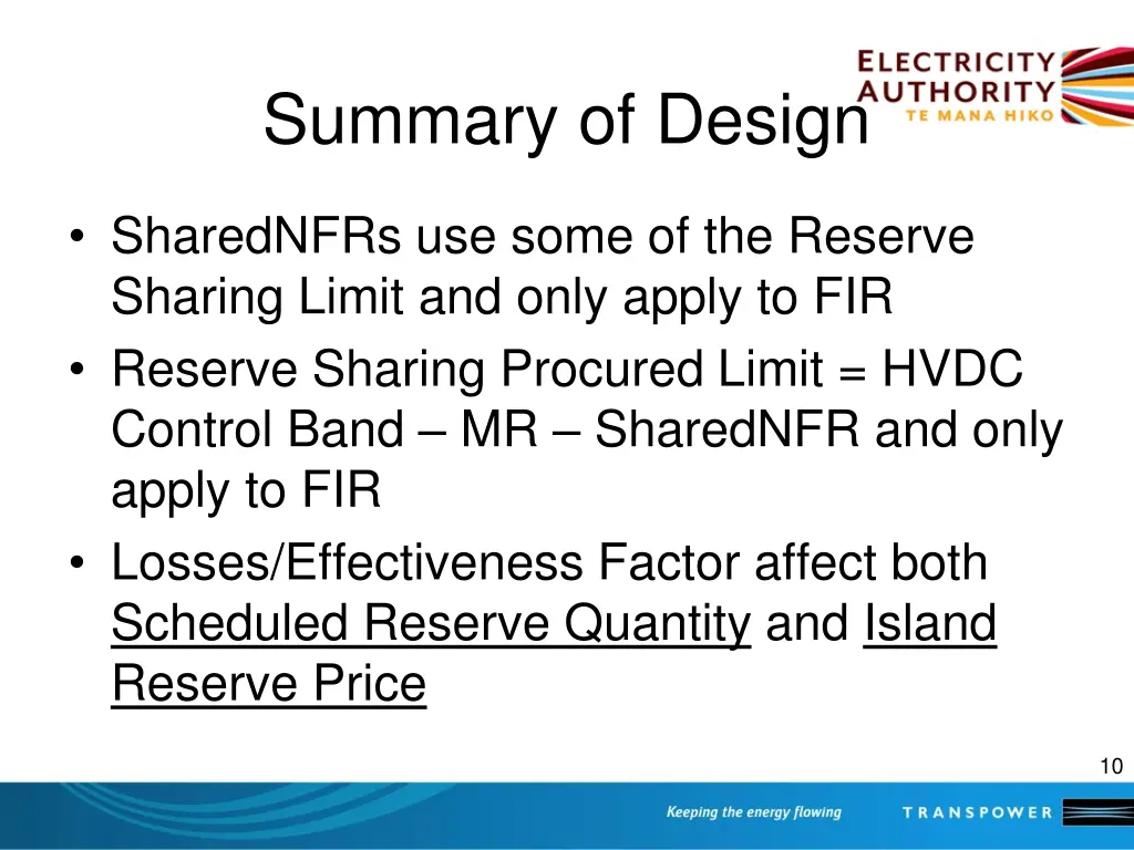 summary of design
