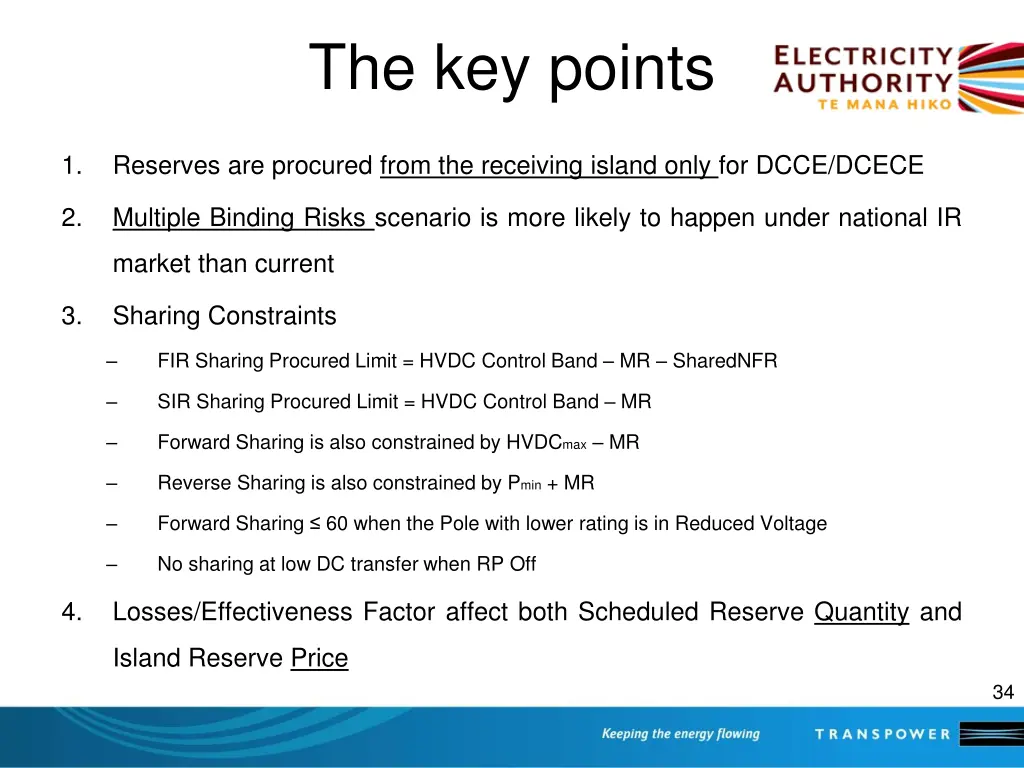 the key points