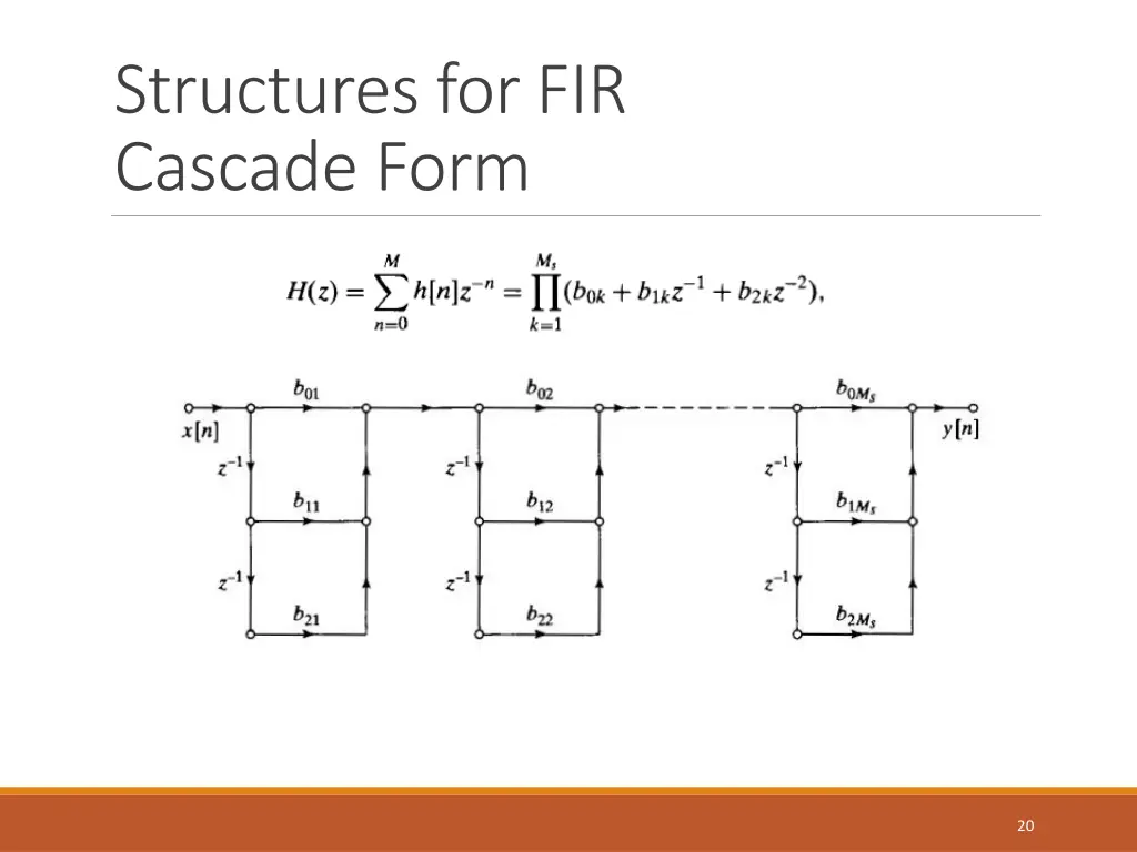 structures for fir cascade form
