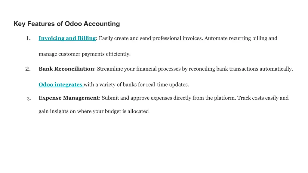 key features of odoo accounting