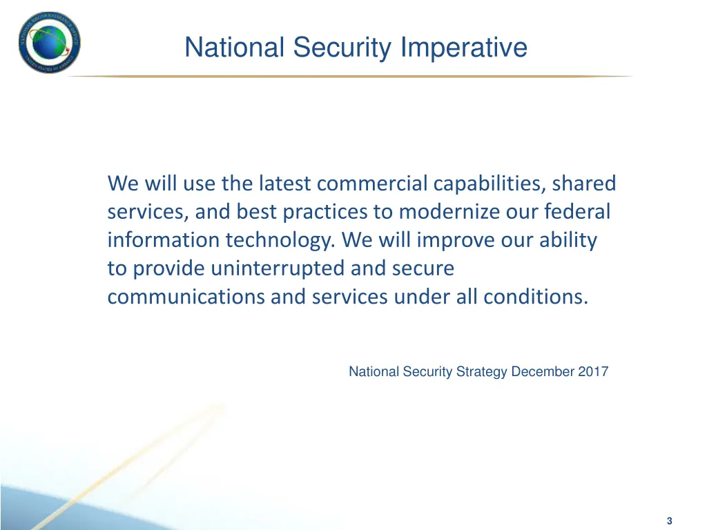 national security imperative
