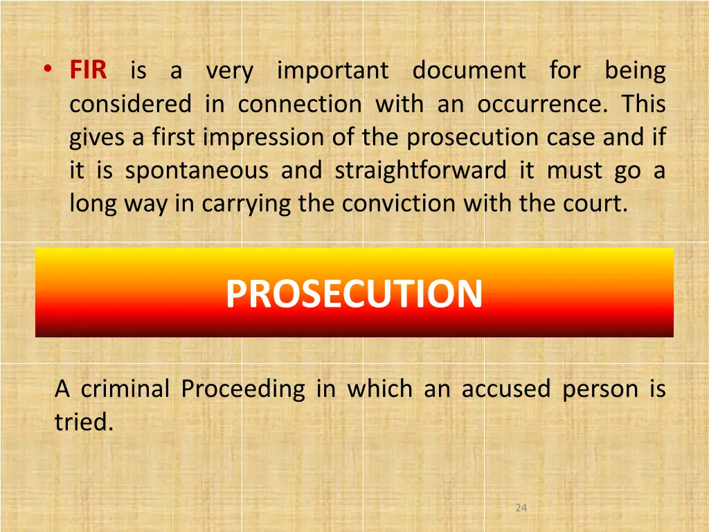 fir is a very important document for being