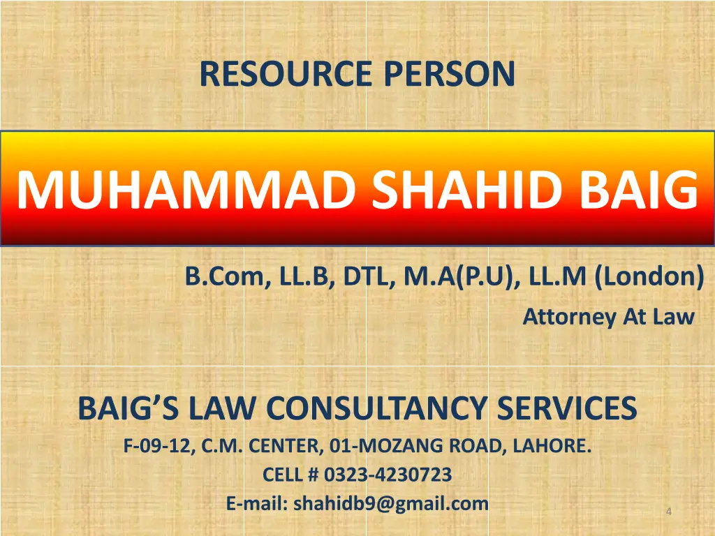 resource person