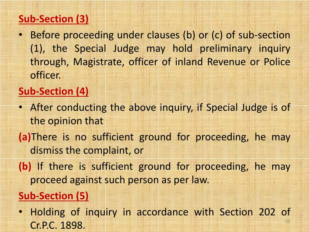 sub section 3 before proceeding under clauses
