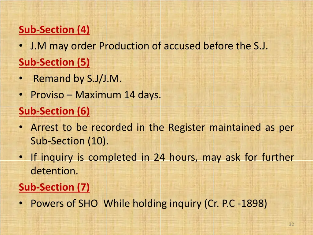 sub section 4 j m may order production of accused