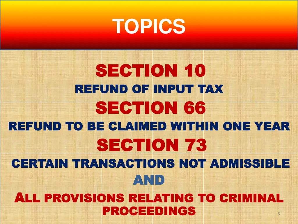topics