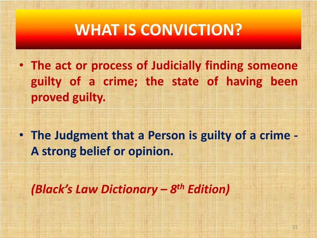 what is conviction