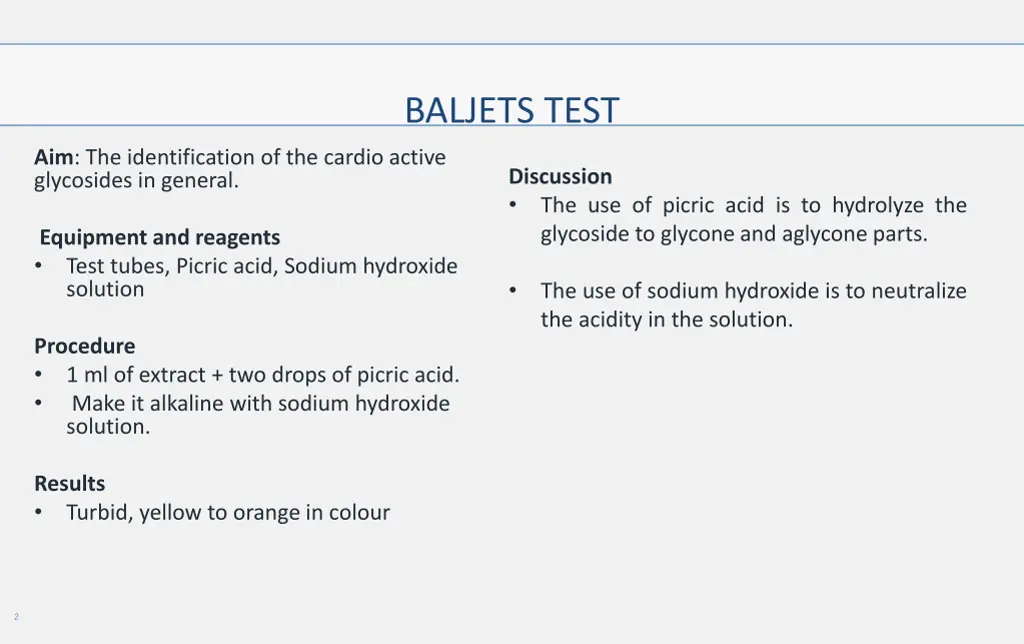 baljets test