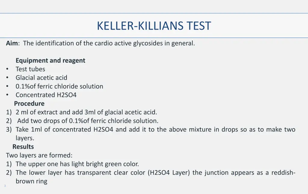 keller killians test