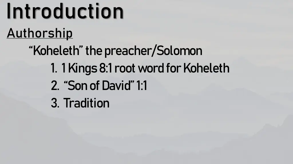 introduction