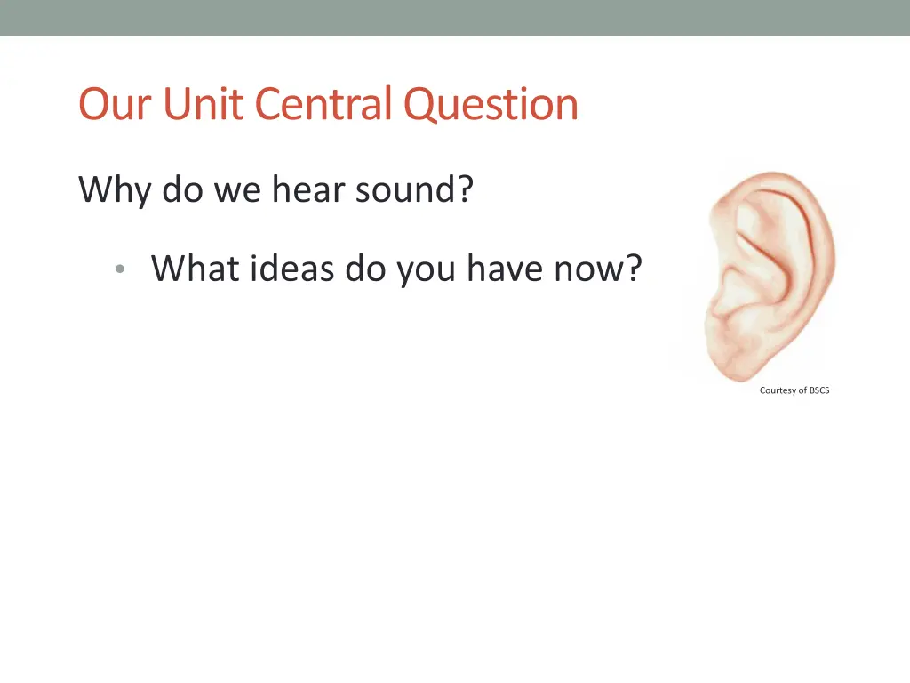 our unit central question