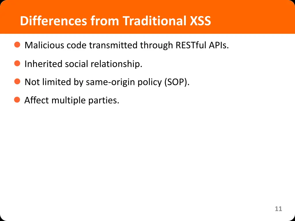 differences from traditional xss