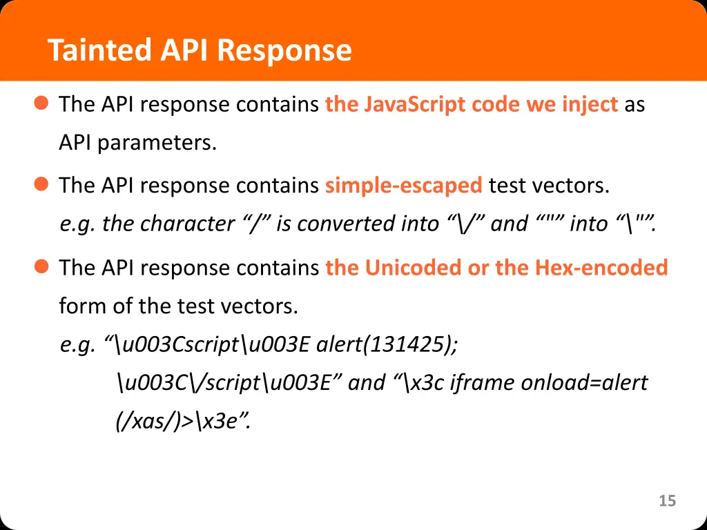 tainted api response