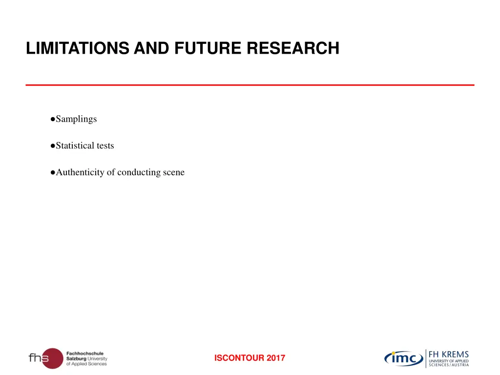 limitations and future research