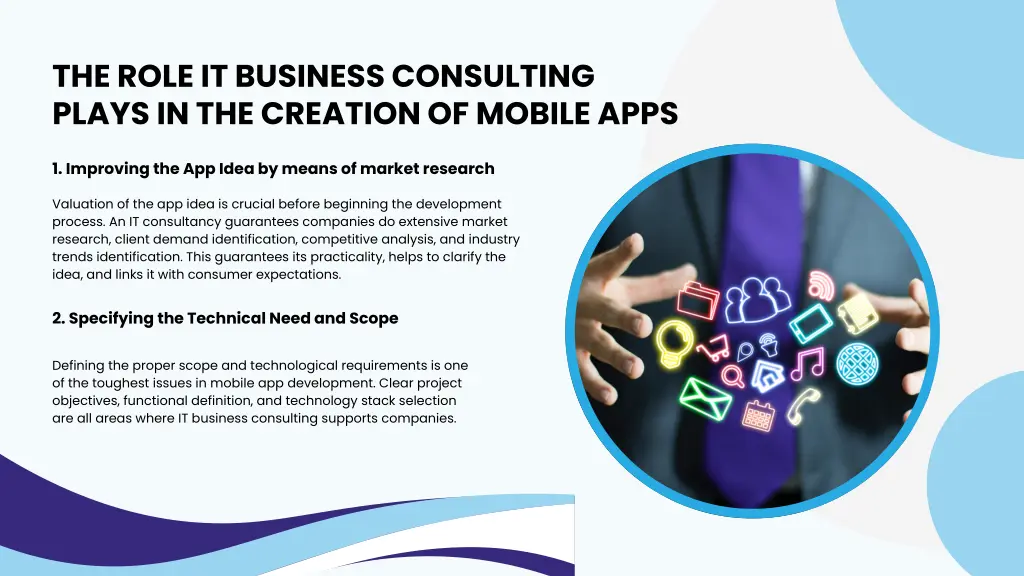 the role it business consulting plays