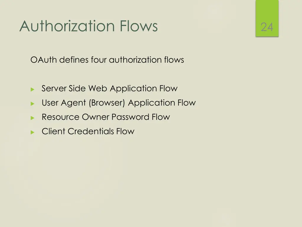 authorization flows