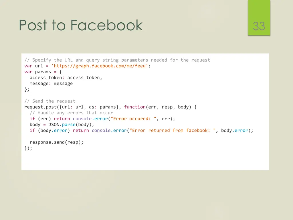 post to facebook