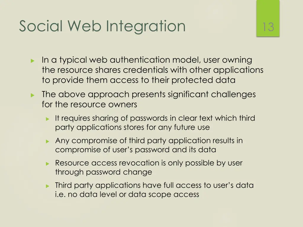 social web integration