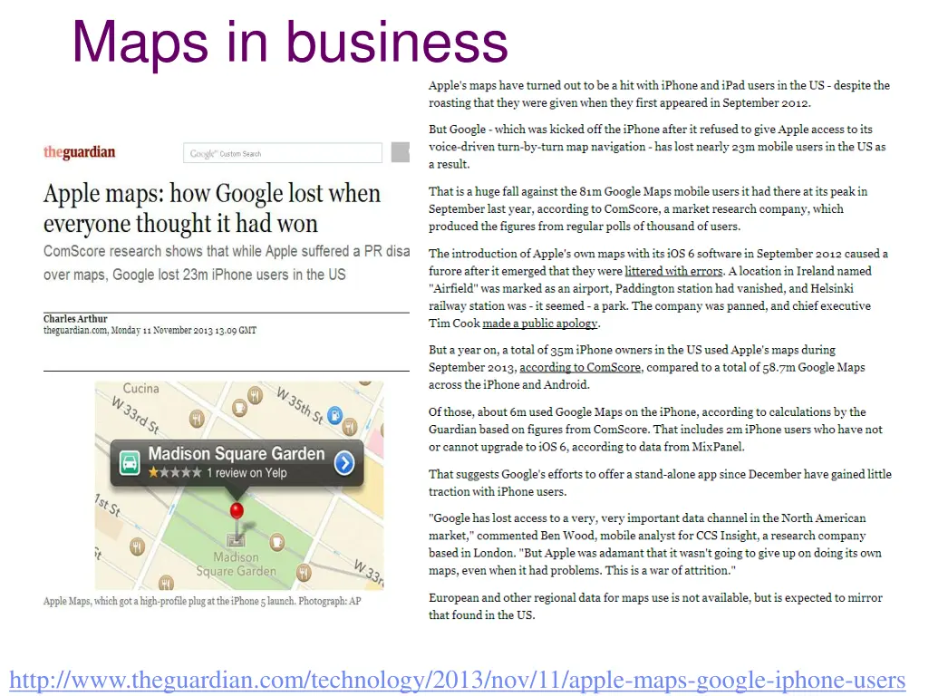 maps in business