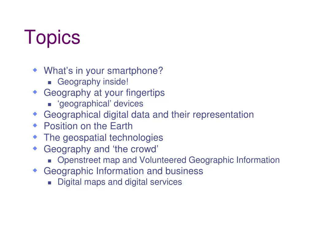 topics
