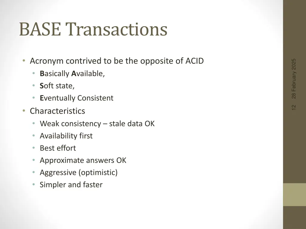 base transactions