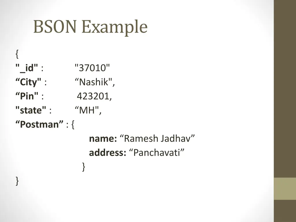bson example