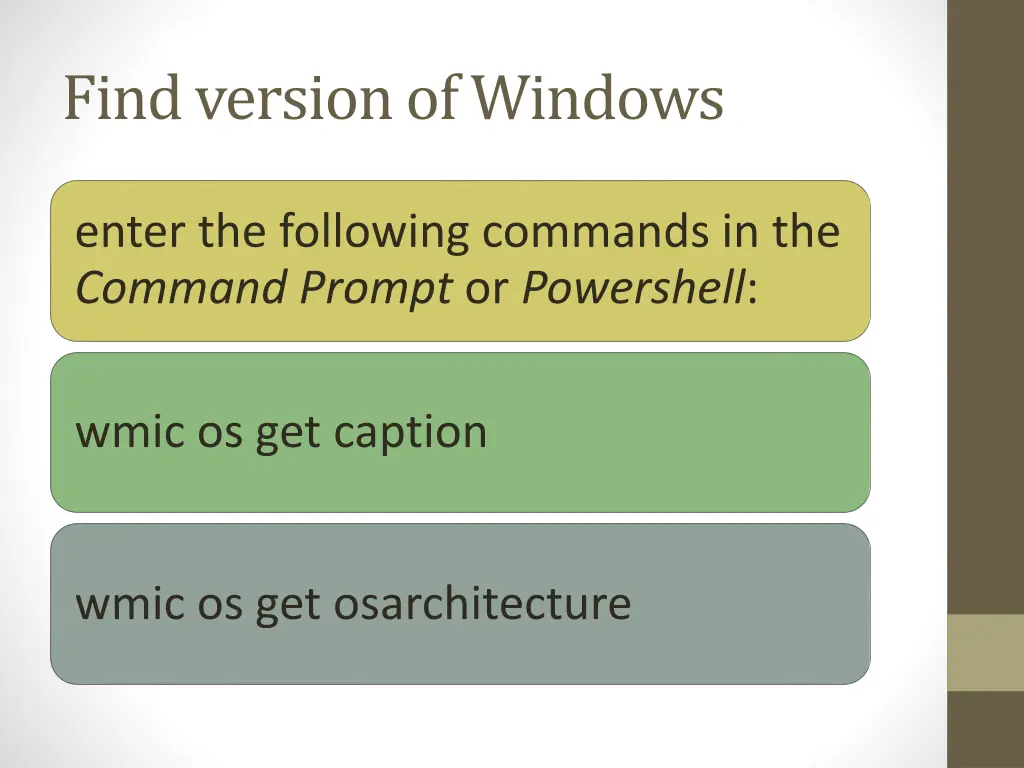 find version of windows