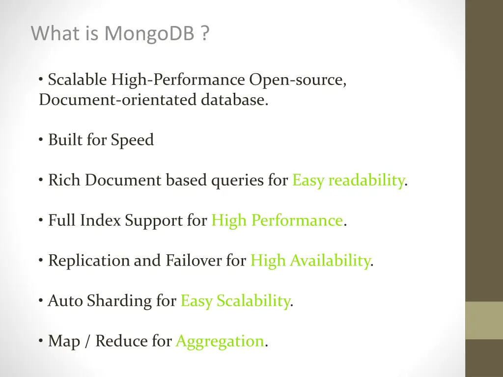 what is mongodb