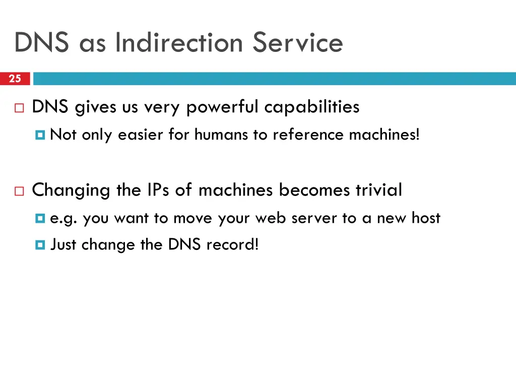 dns as indirection service