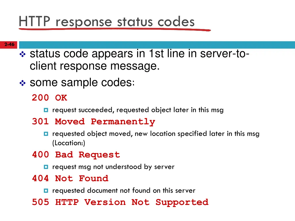http response status codes