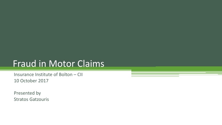 fraud in motor claims