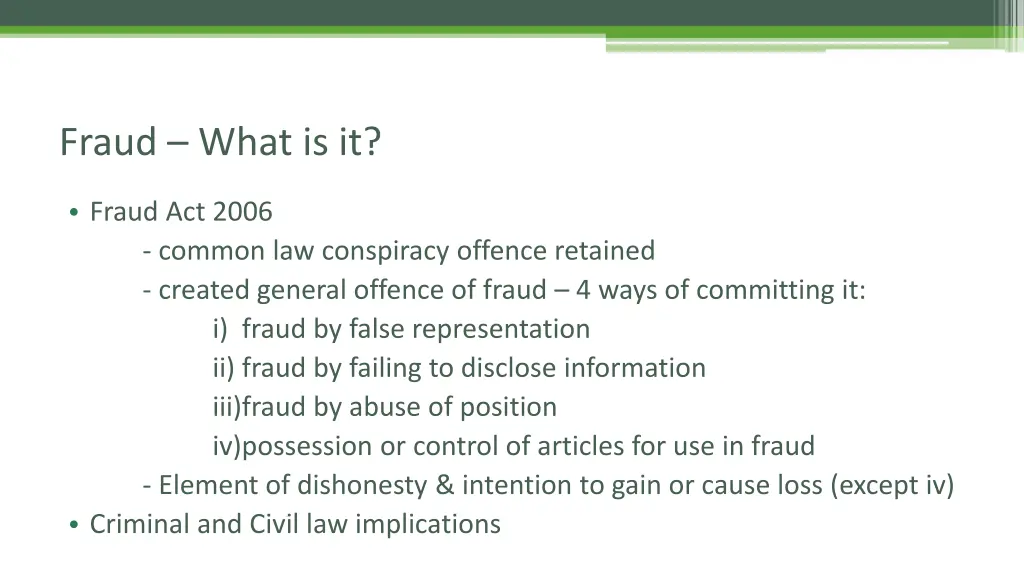 fraud what is it