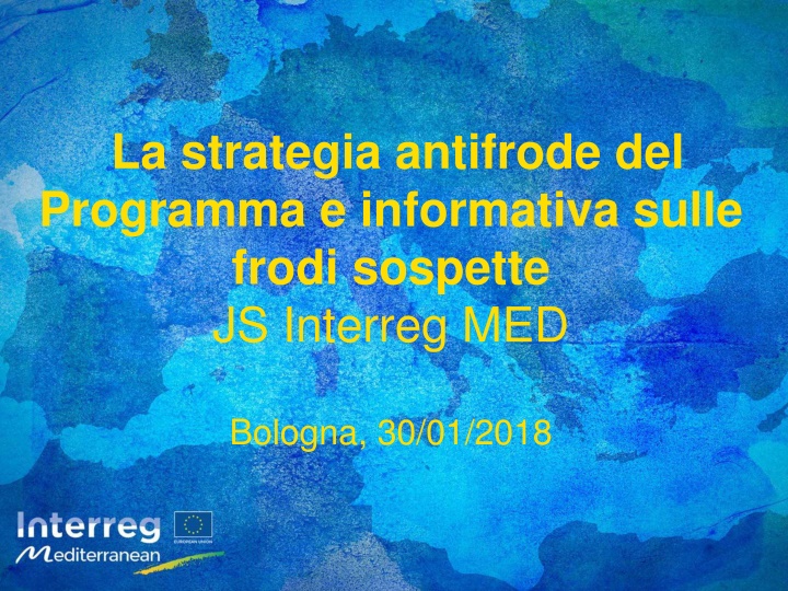 la strategia antifrode del programma