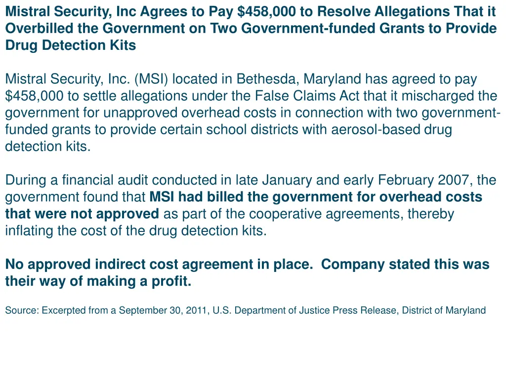 mistral security inc agrees