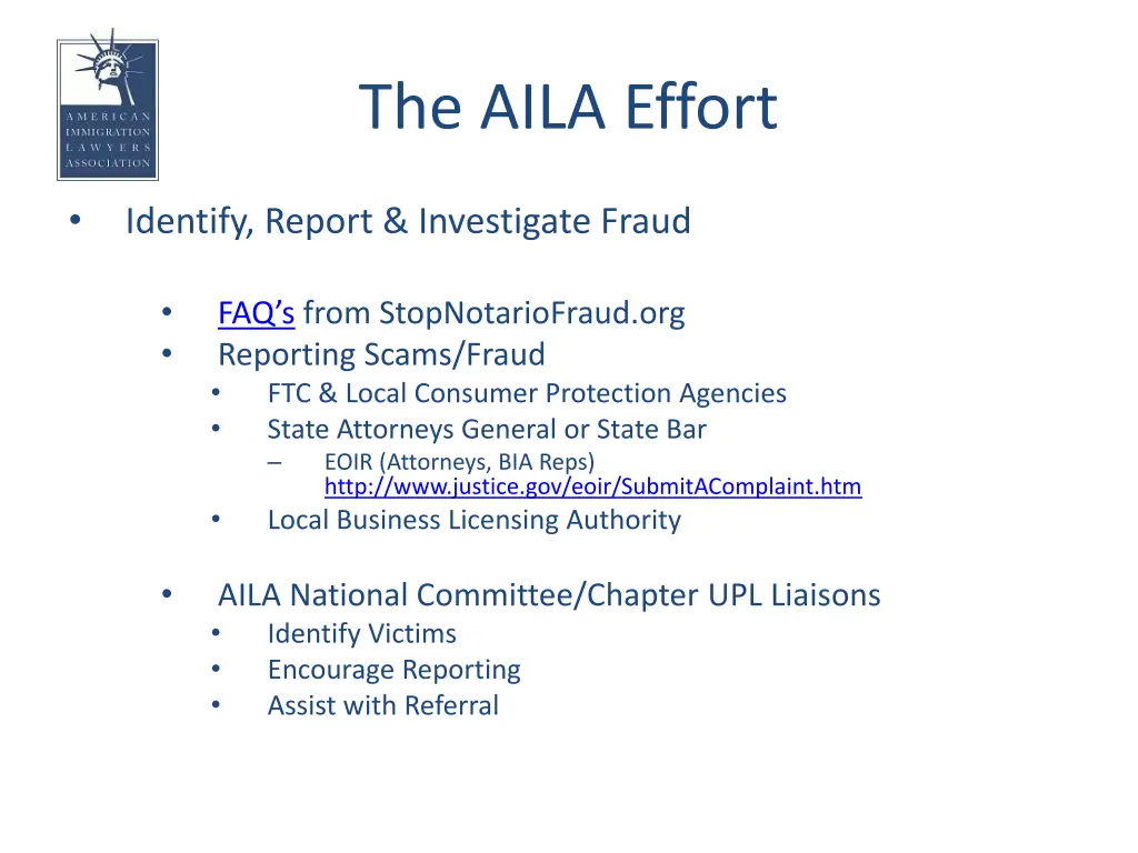 the aila effort