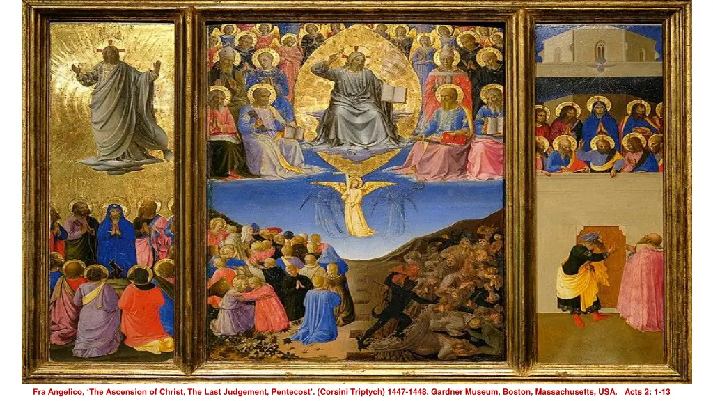 fra angelico the ascension of christ the last