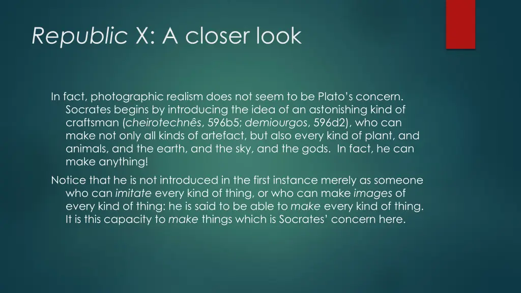 republic x a closer look