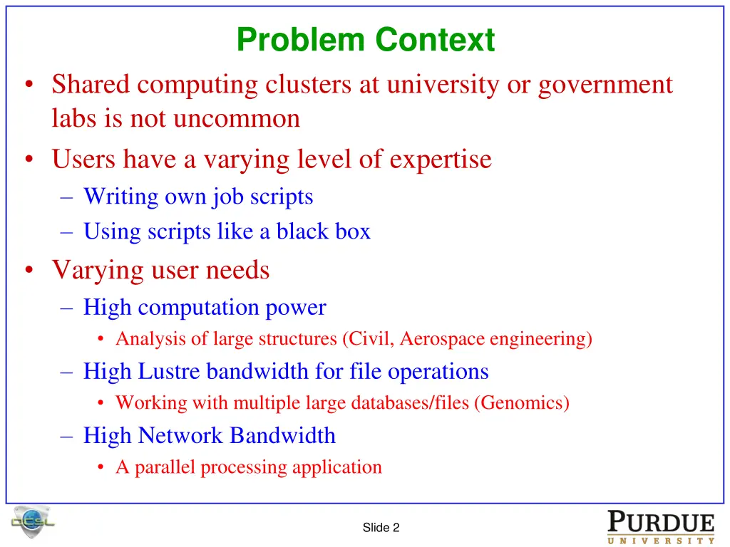problem context