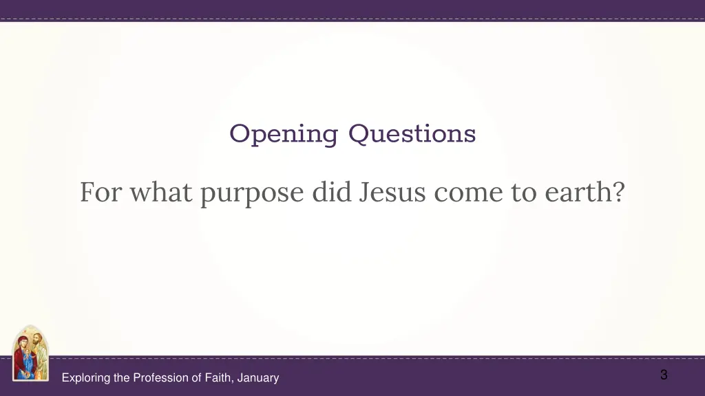opening questions