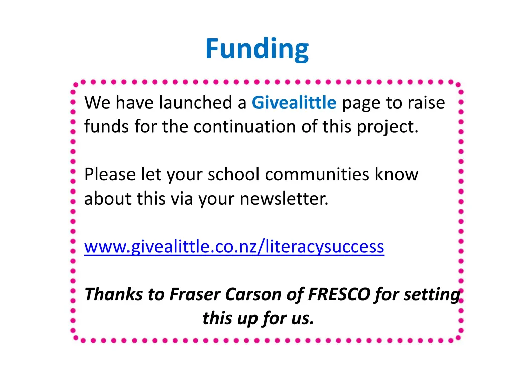 funding