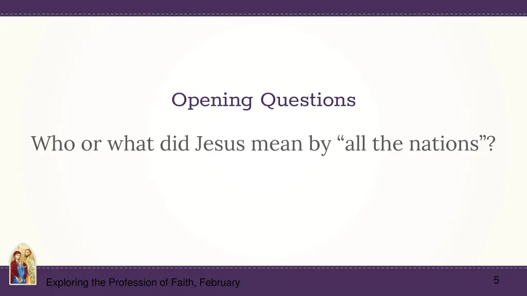 opening questions 1
