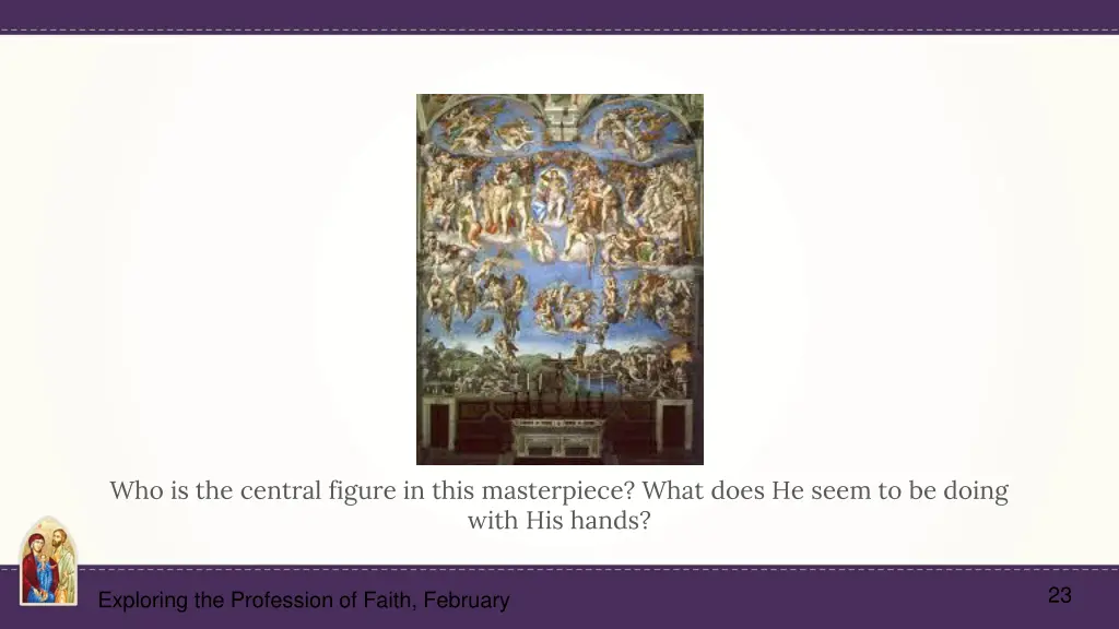 who is the central figure in this masterpiece