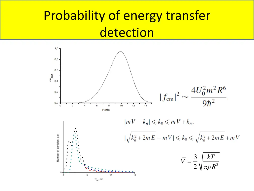 probability of energy transfer detection