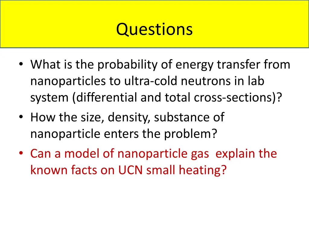 questions